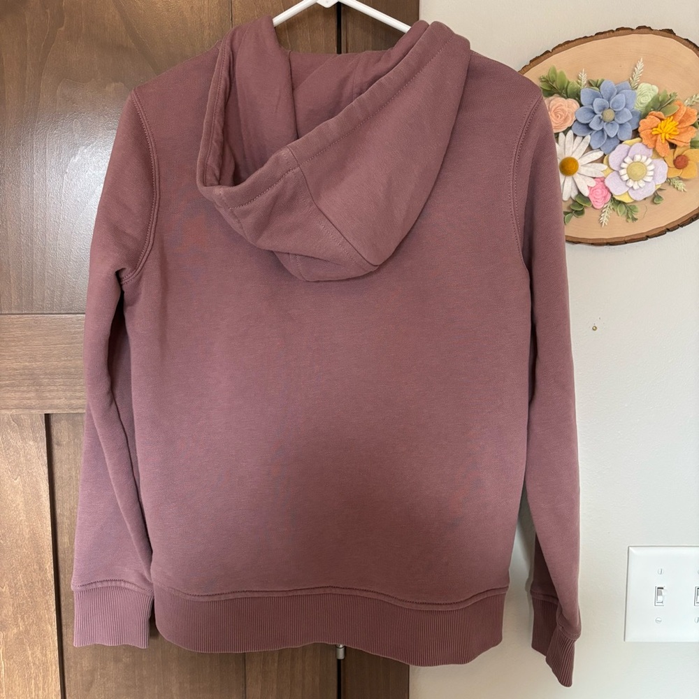 Carhartt Relaxed Fit Mauve Purple Lilac Zip Up Hoodie Size S (4-6) - Picture 2 of 6